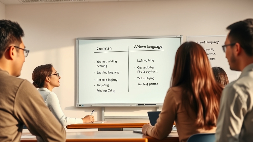 Sự khác biệt giữa ngữ pháp văn nói và văn viết trong tiếng Đức
