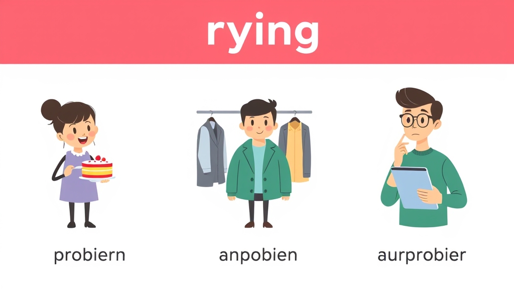 Phân biệt probieren, anprobieren và ausprobieren trong tiếng Đức